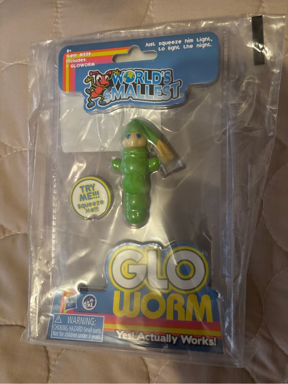 World's Smallest Glo Worm Figure - Novelty - Kids or Adults - Nostalgia